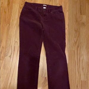 Jcrew corduroy pants matchstick